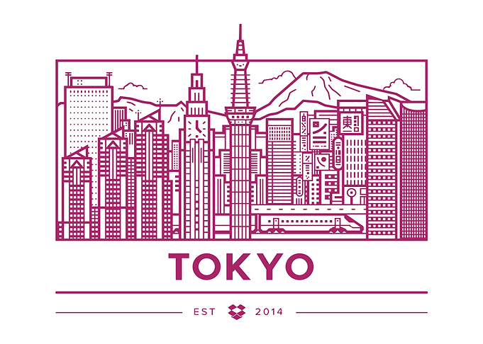 Tokyo Skyline Illustration