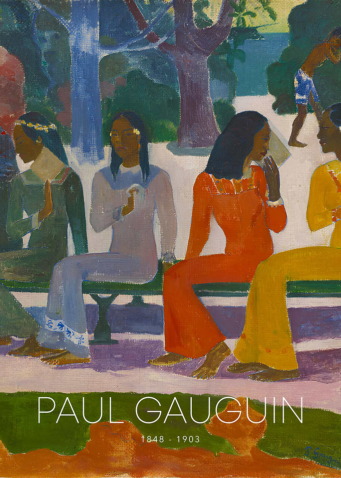 Paul Gauguin's Tahitian Women on Bench