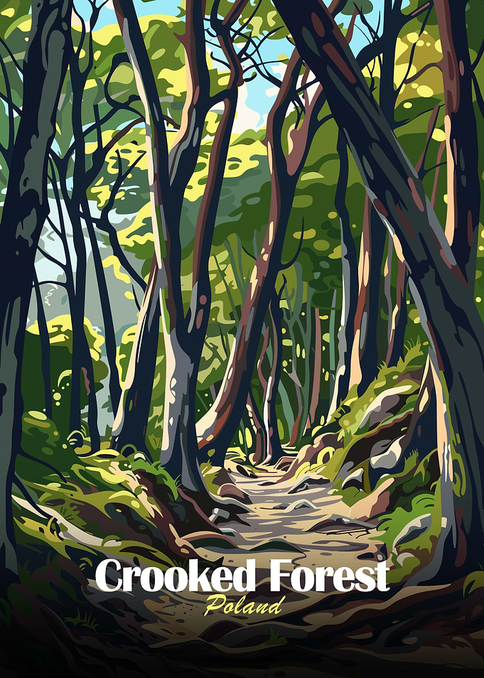 Crooked Forest Poland Art Print