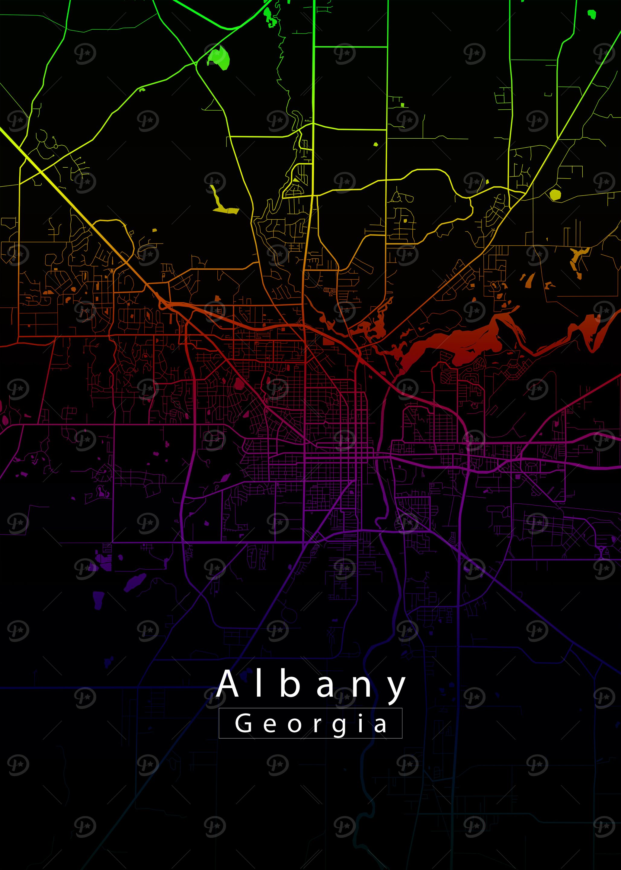 Albany, Georgia City Map