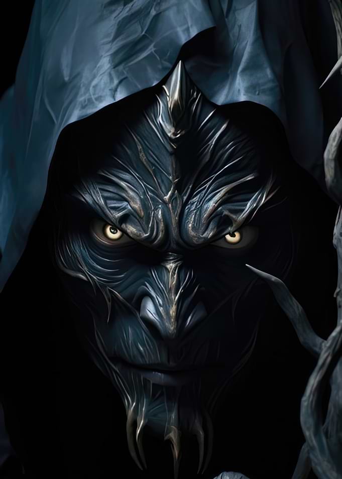 Hooded Fantasy Creature Portrait