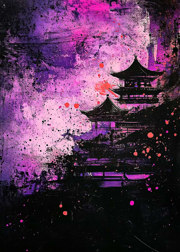 Abstract Grunge Temple