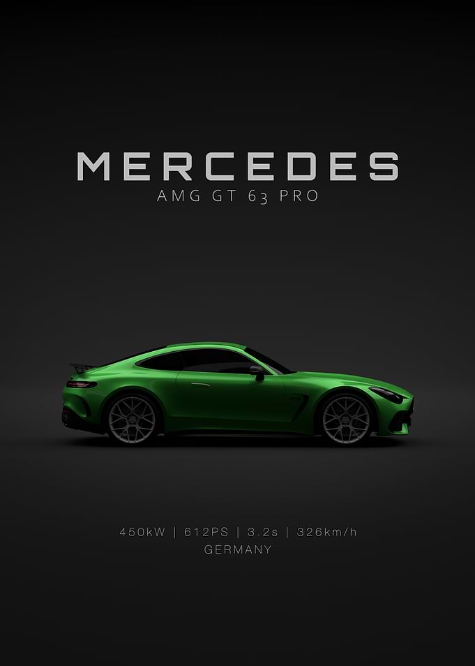 Green Mercedes AMG GT63 PRO 2025 Specs
