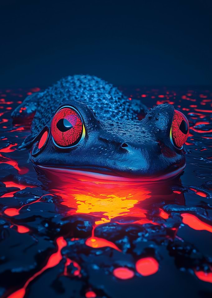 Frog in Lava