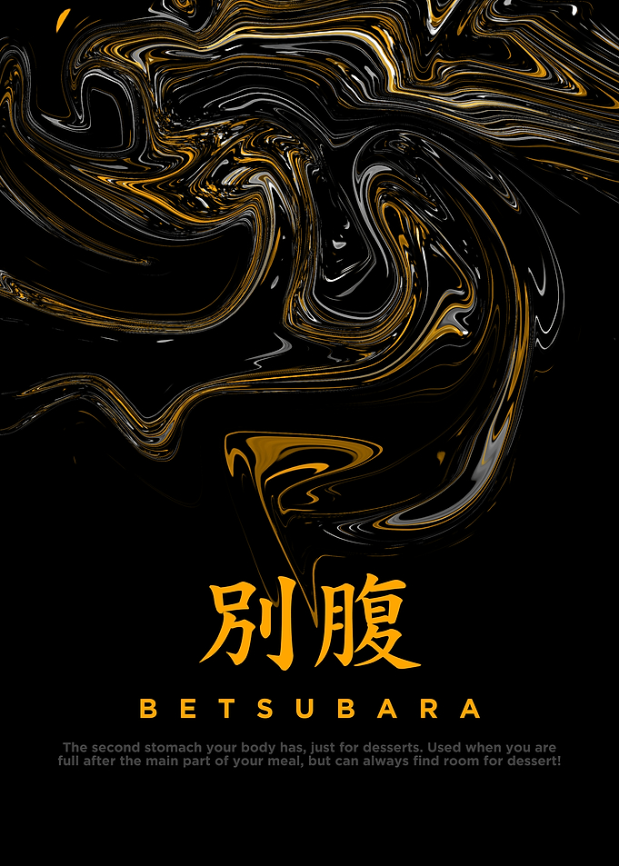 Betsubara - Japanese Word Art