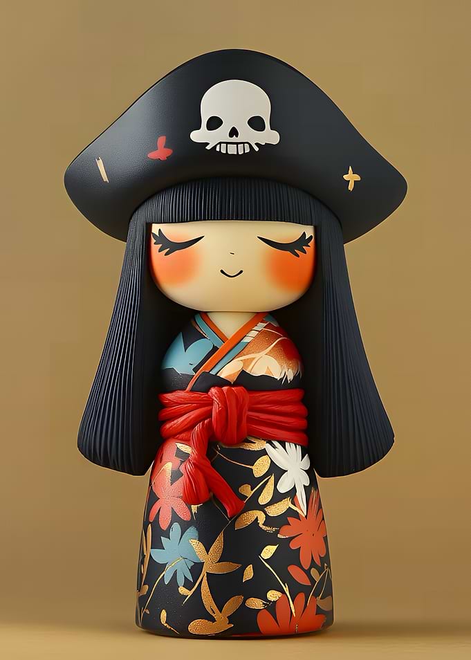 Kokeshi Doll Pirate