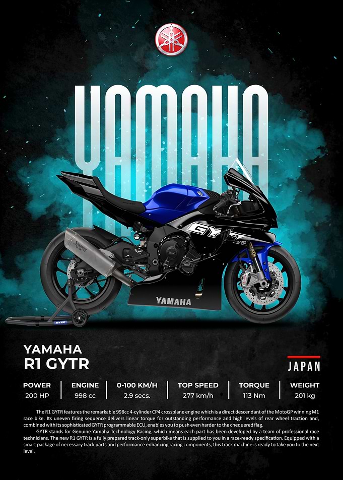 Yamaha R1 GYTR Motorcycle