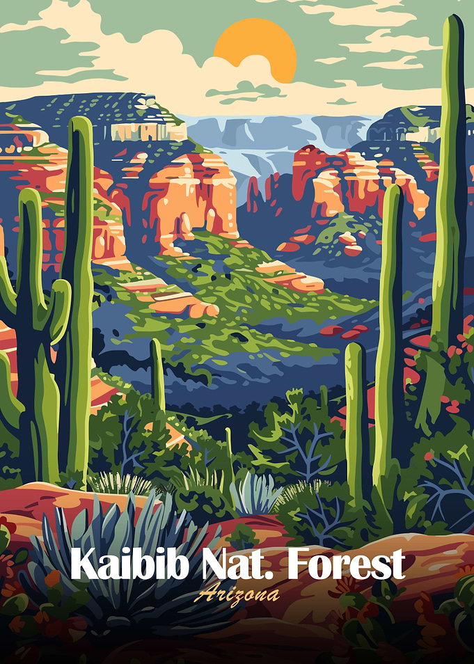 Kaibib National Forest Arizona Landscape