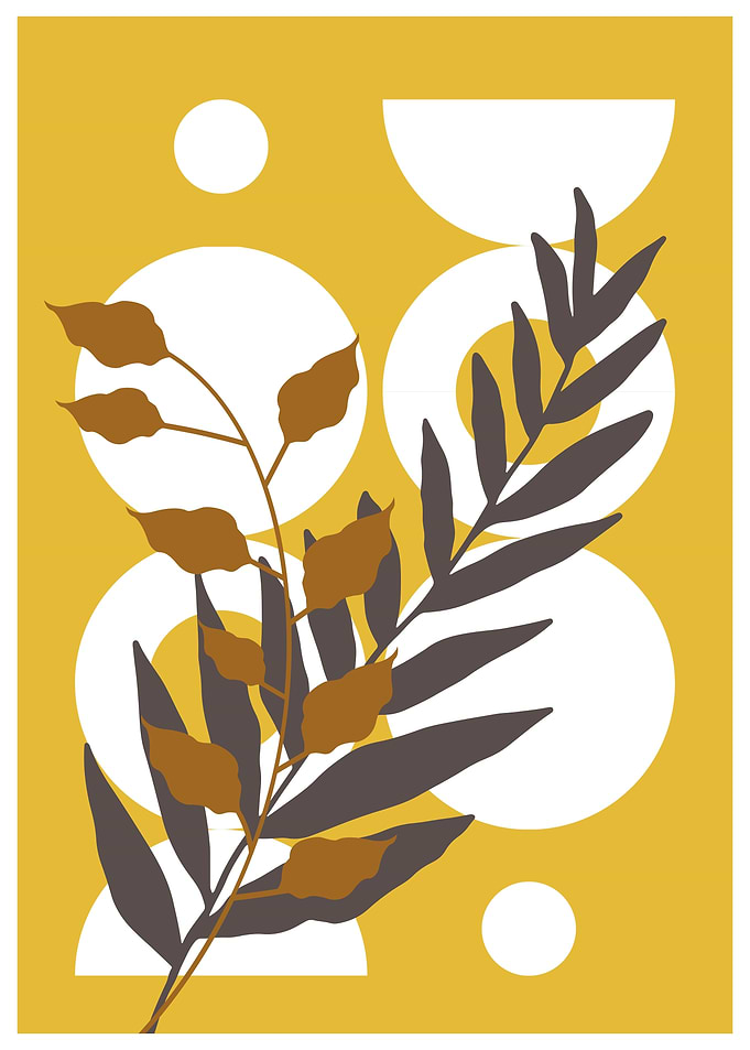Abstract Botanical Art Print