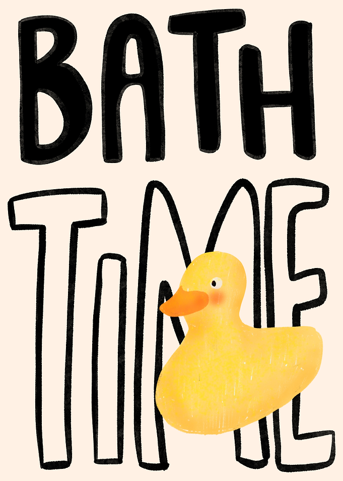 Bath Time with Rubber Duck