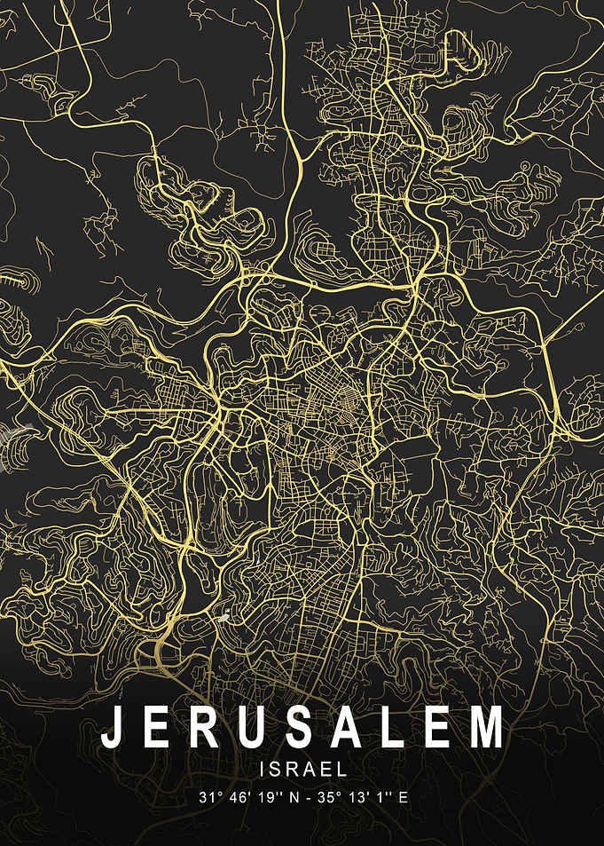 Jerusalem Silver City Map