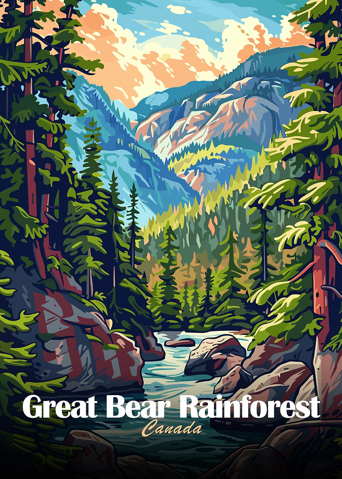 Great Bear Rainforest Canada Landscape Art