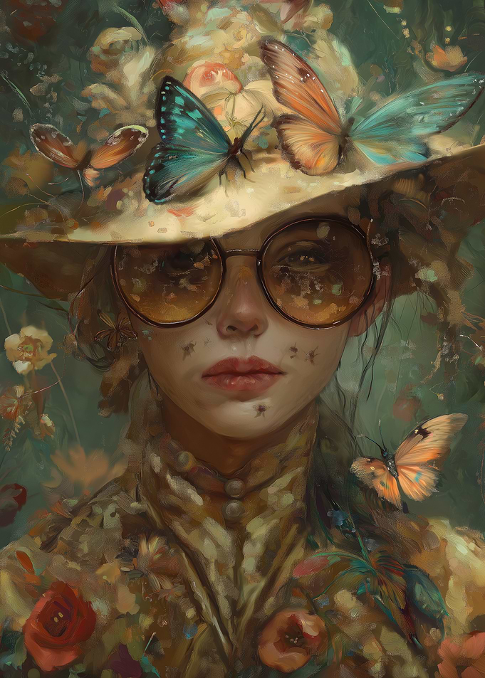Butterfly Girl Portrait