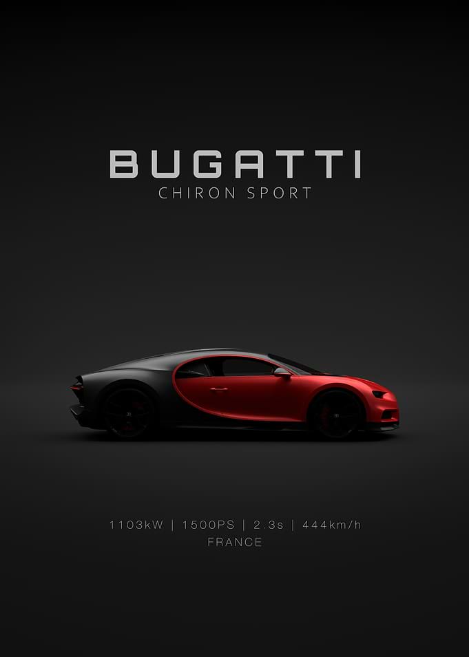 Red Bugatti Chiron Sport - Specs