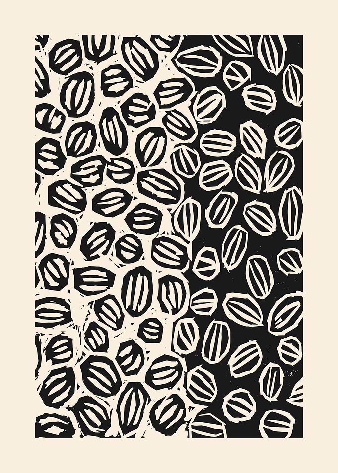Abstract Seed Pattern Art