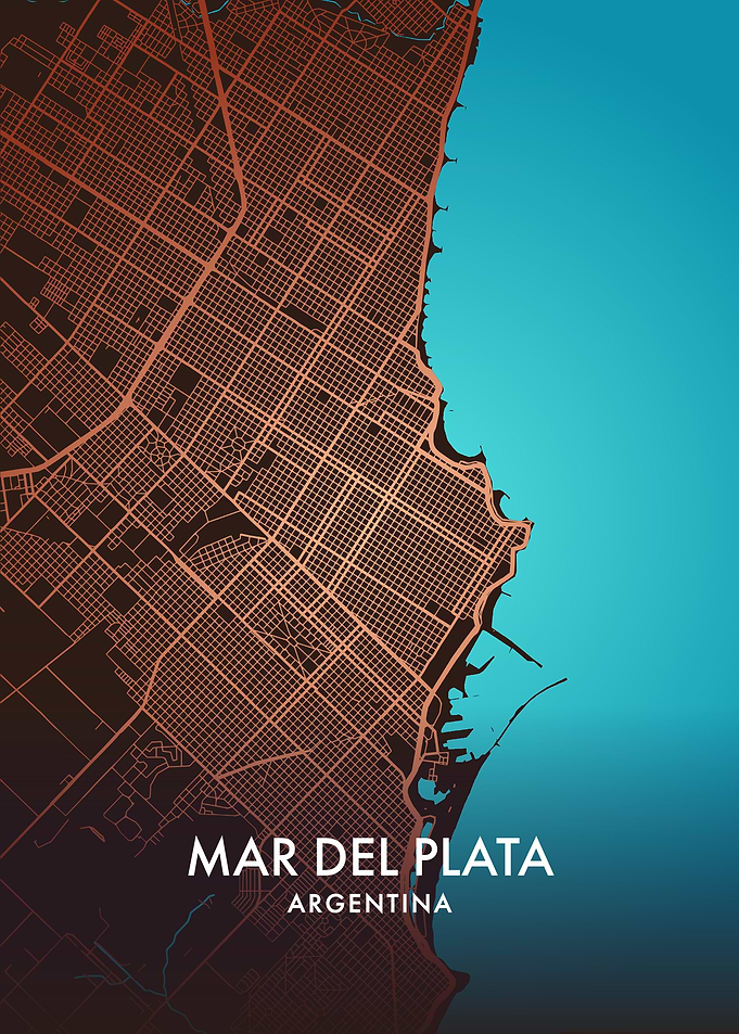 Mar del Plata, Argentina Map