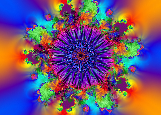 'Bouquet' Fractal Art Poster