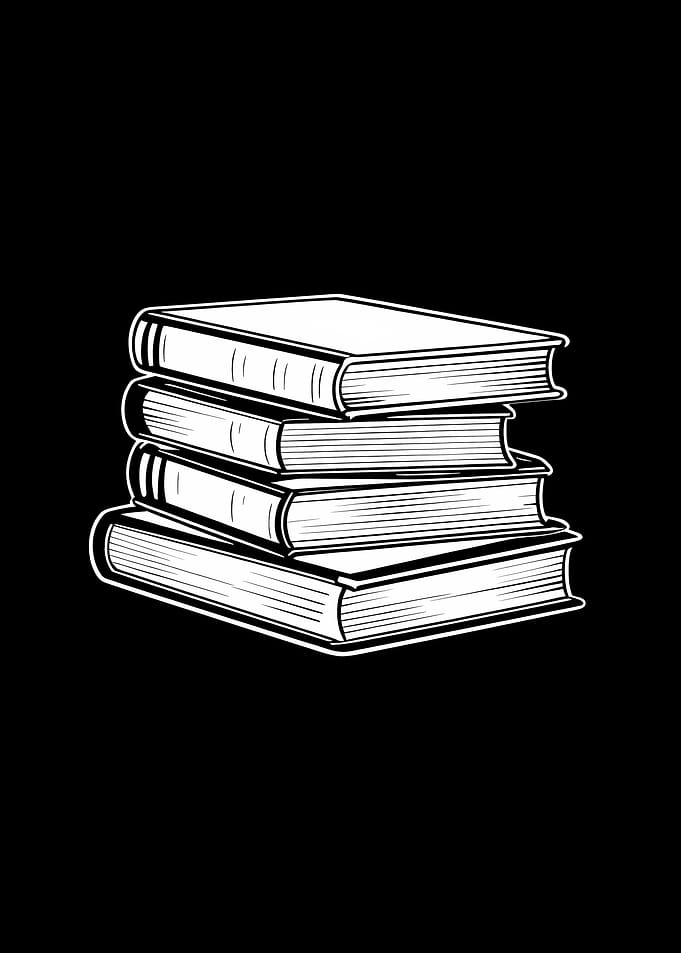 Stack of Books Illustration