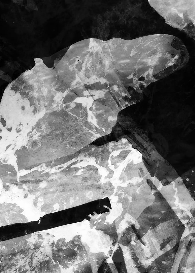 Abstract Black and White Composition