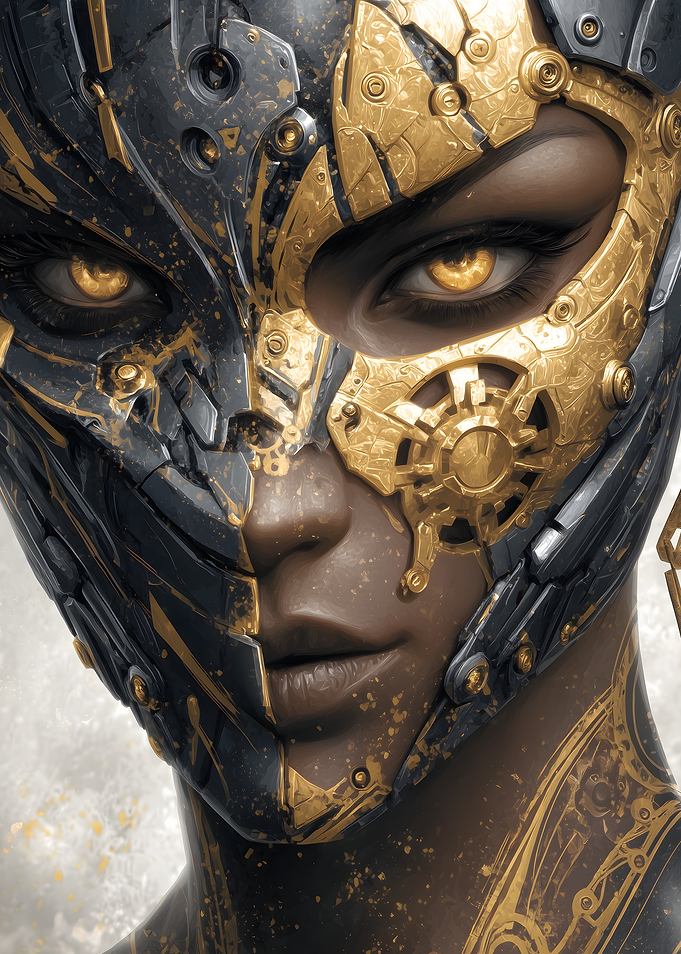 Steampunk cyborg
