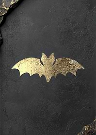Gold bat on Stone