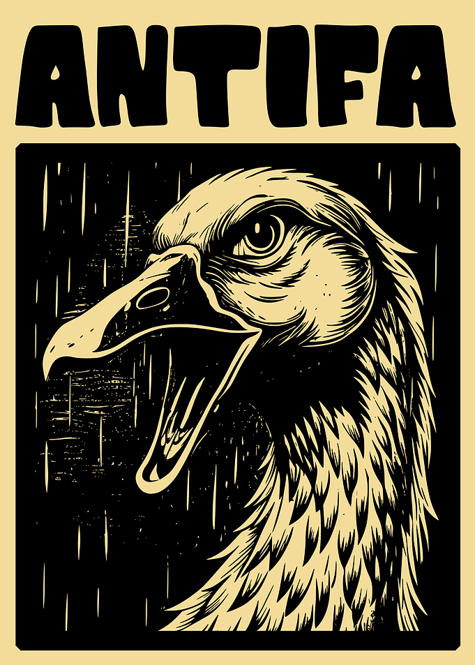 Antifa Goose Propaganda Poster