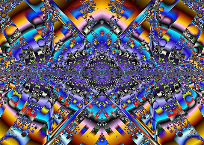 'Diamond Bubbles In Zipper Land' Fractal Art
