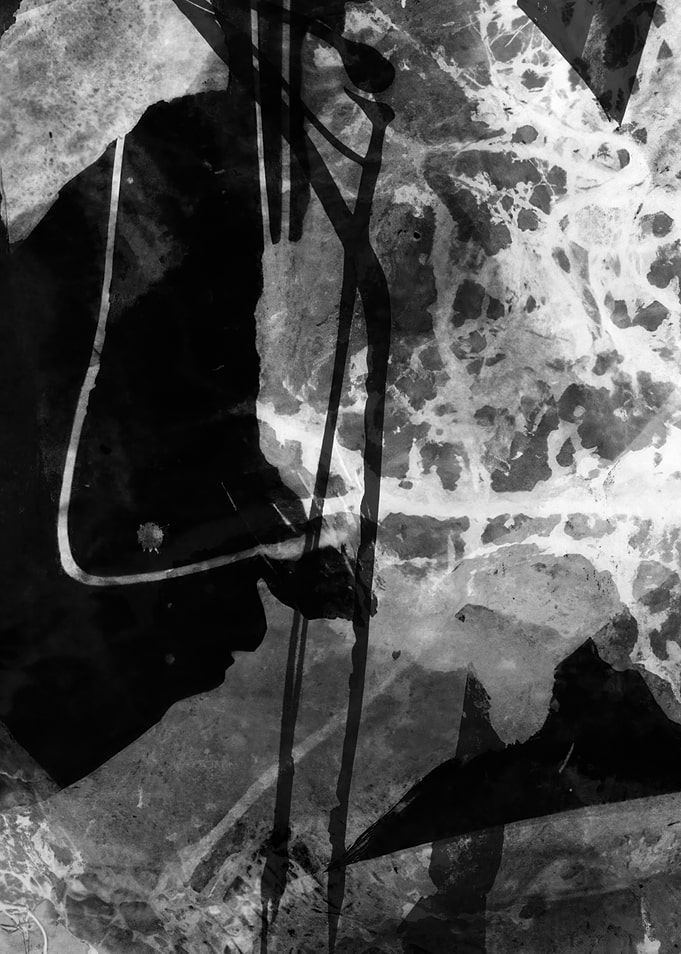 Abstract Black and White Composition