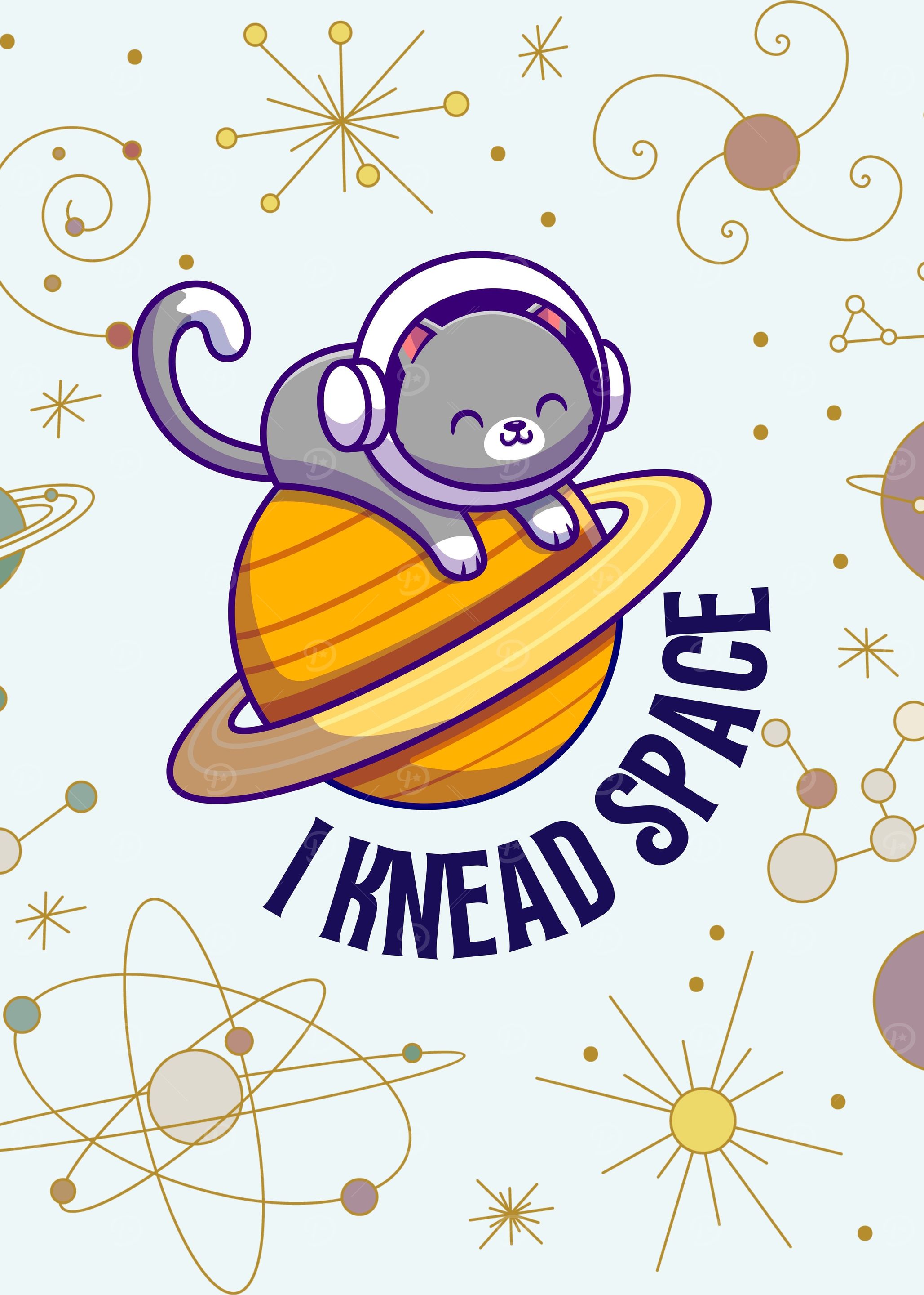 Cat Astronaut on Planet - I Knead Space