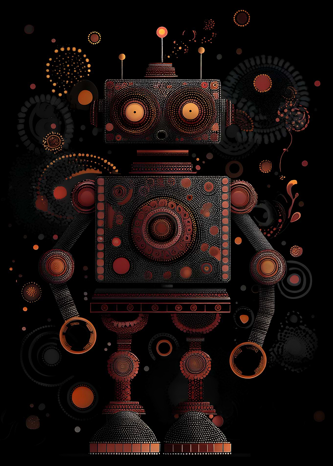 Steampunk Robot with Intricate Details