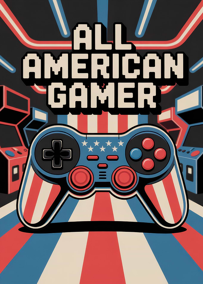 All American Gamer Retro Design