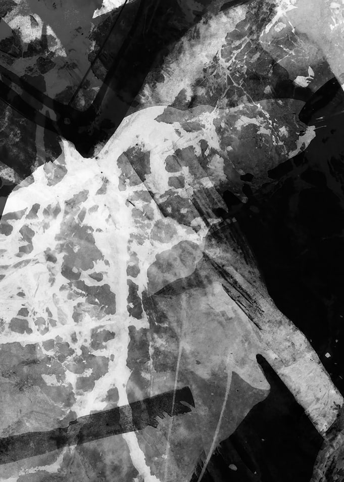 Abstract Black and White Art