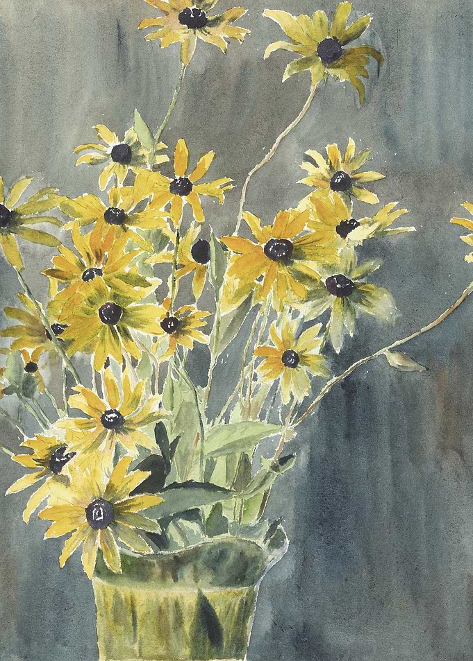 Vase with Blackeyed Susans