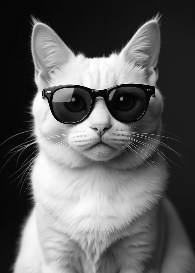 Cool Cat with Sunglasses