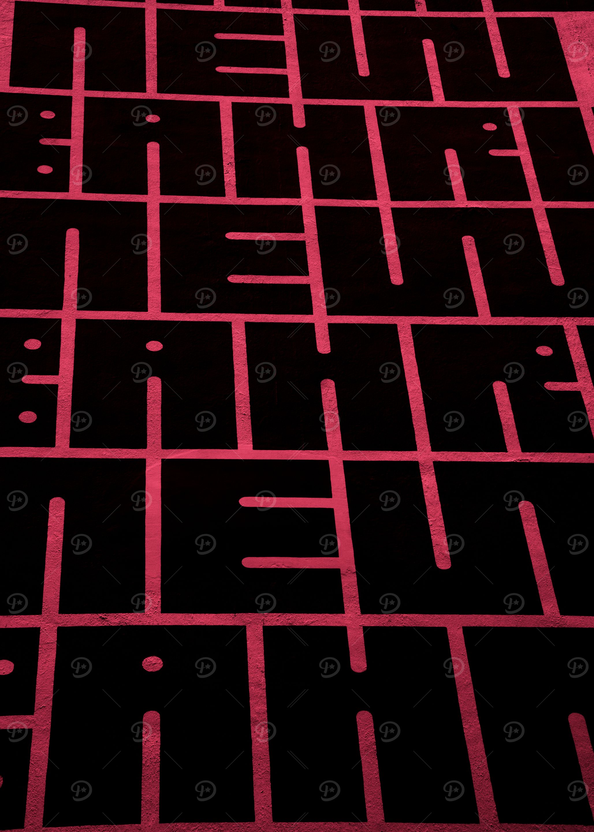 Abstract Pink and Black Pattern