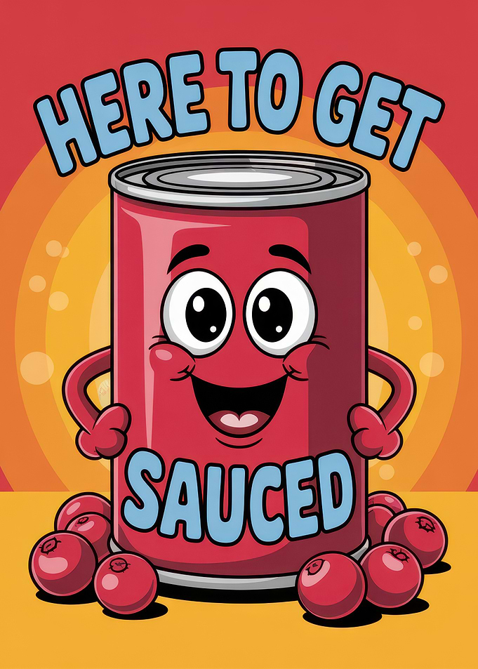 Here to Get Sauced Cartoon