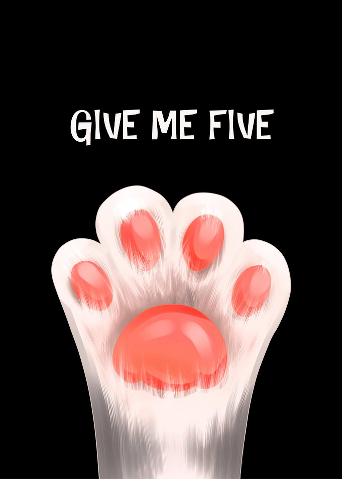 Give Me Five Cat Paw