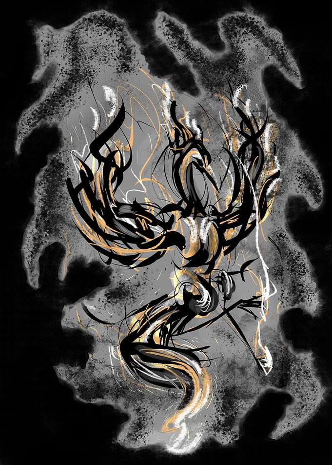 Legendary phoenix of passion