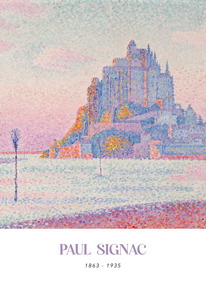 Paul Signac Mont Saint-Michel Painting
