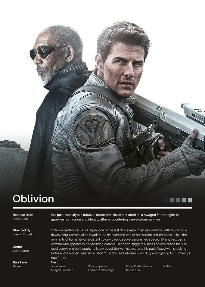 Oblivion Movie Poster