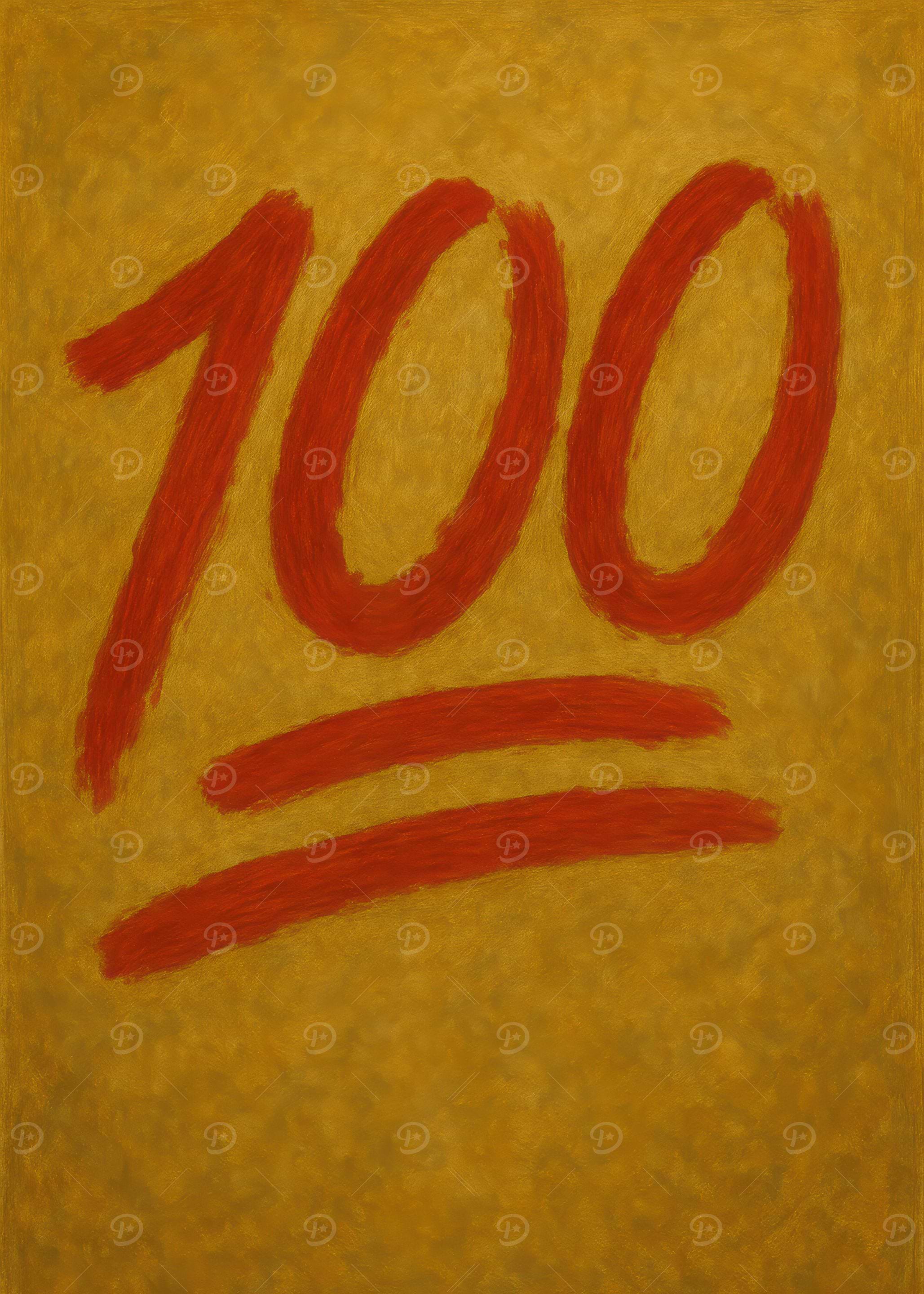 100 Points Emoji Art