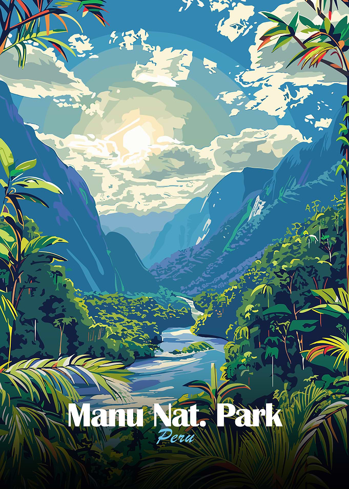 Manu National Park, Peru Illustration