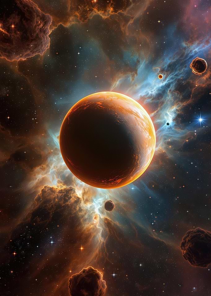 Pluto in Nebula