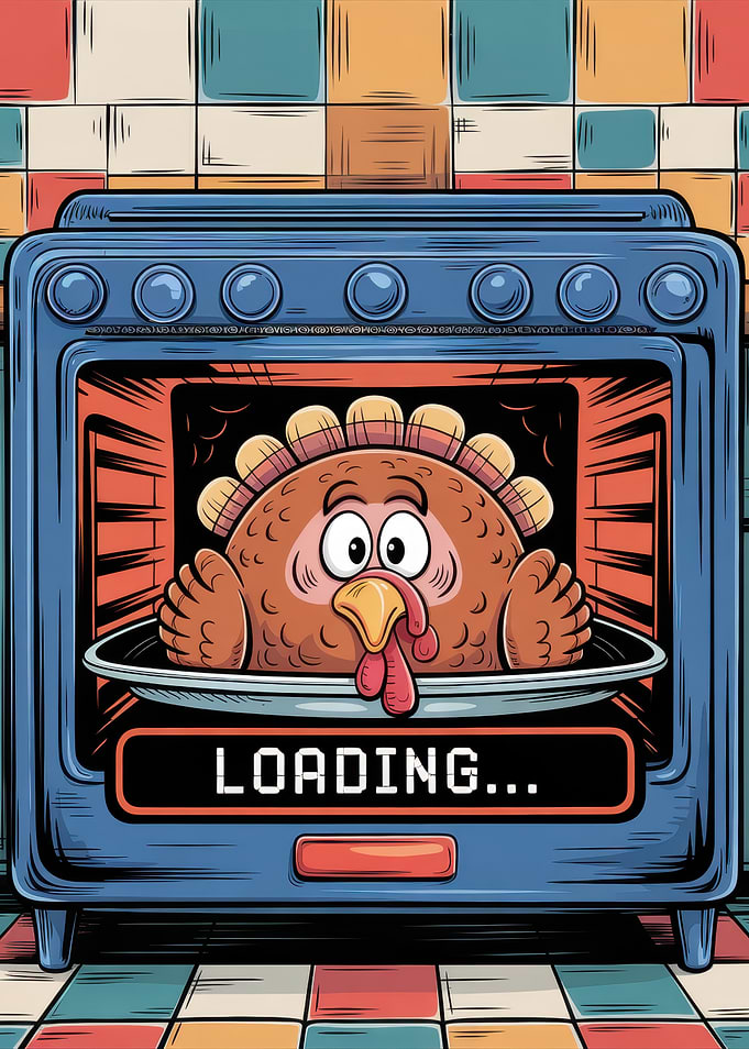 Turkey in Oven Loading