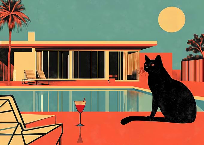 Black Cat Cocktail Pool Tropical