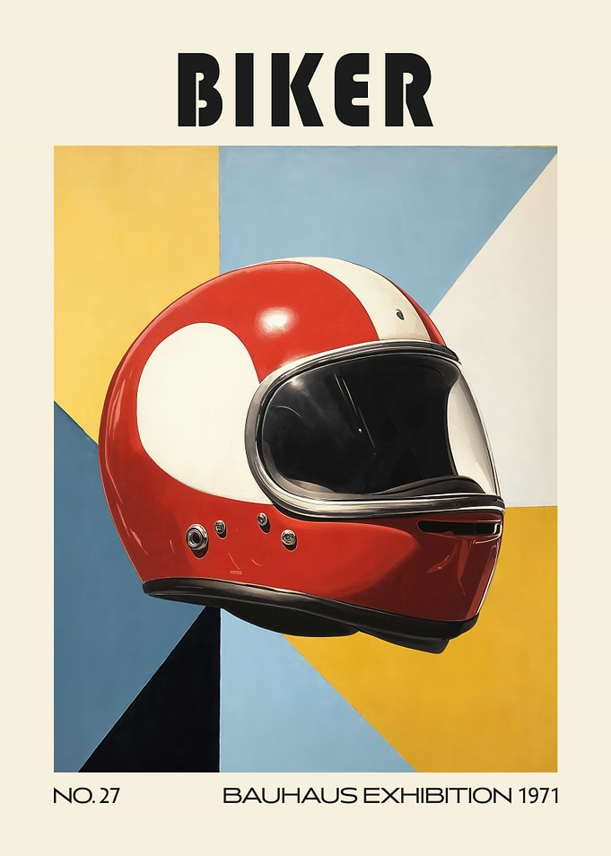 Biker Bauhaus Mid Century Motorbike