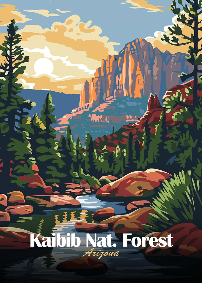 Kaibib National Forest Arizona Landscape