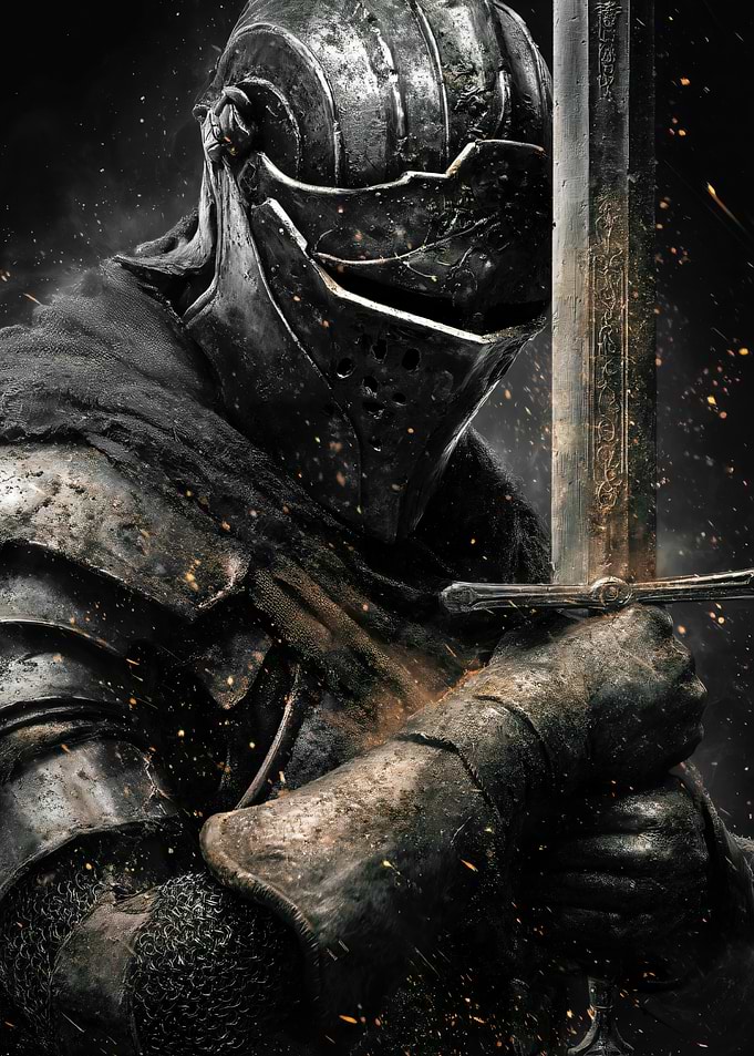 Dark Knight with Sword