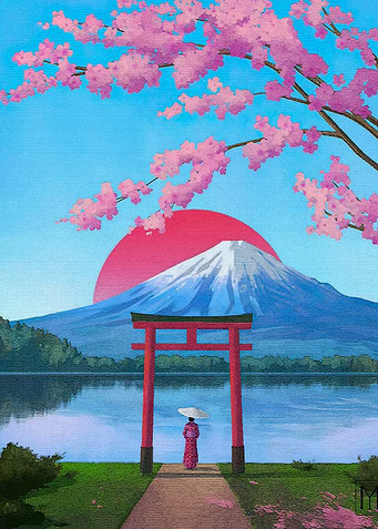 Japanese Landscape Fuji