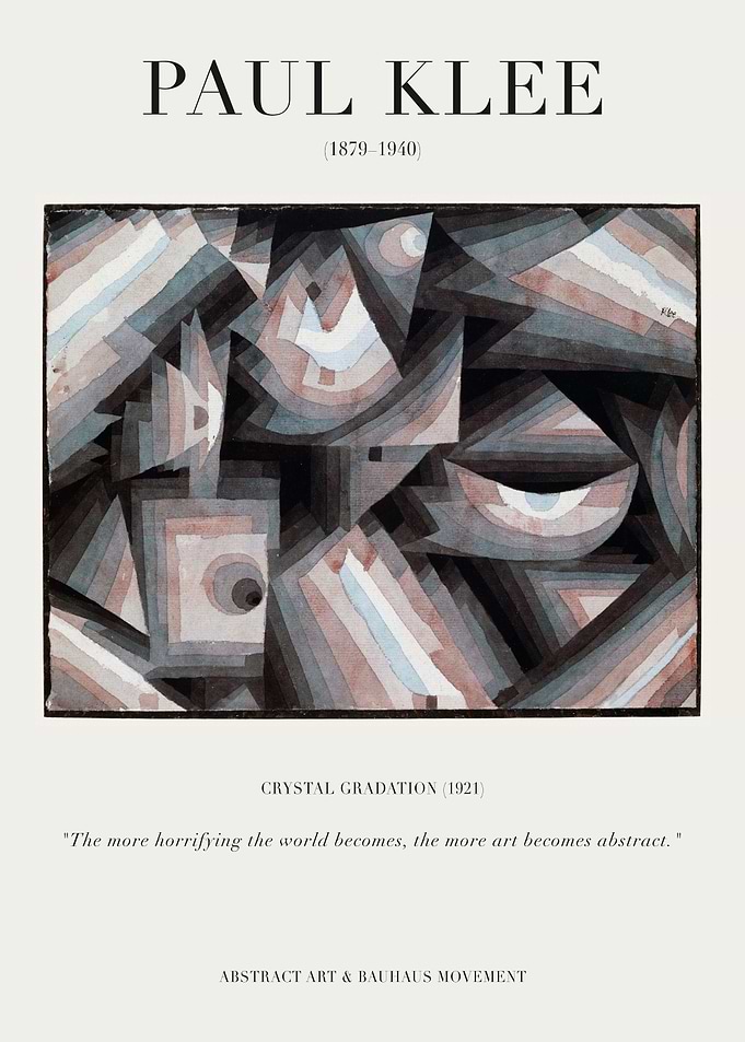 Paul Klee Crystal Gradation Abstract Art